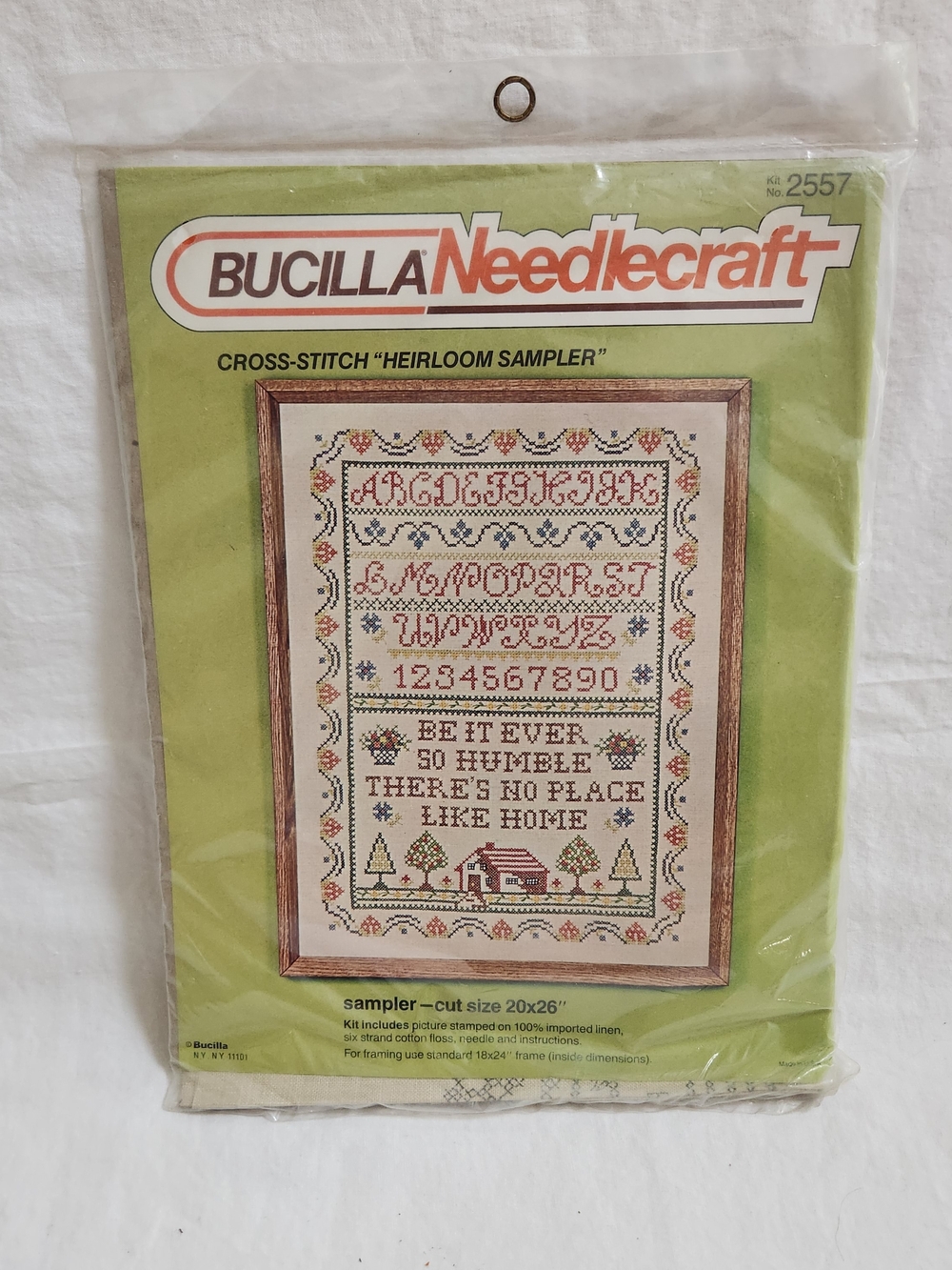 Bucilla Needlecraft Cross-Stitch Heirloom Sampler Kit